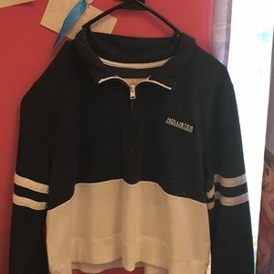 Hollister sweatshirt includes a quarter zip